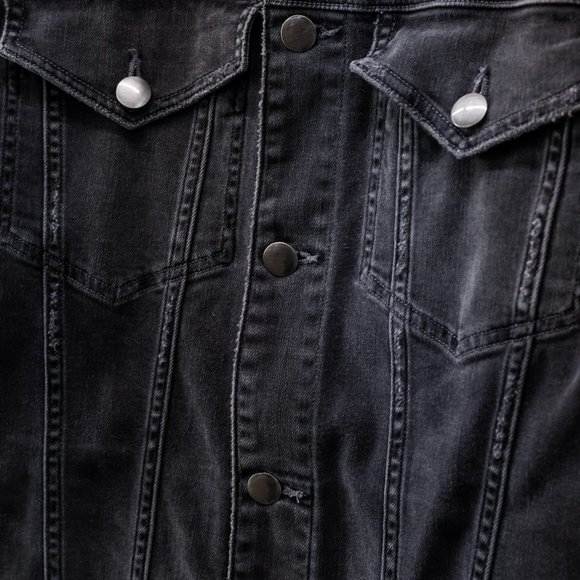 Frame Grey Denim Jacket - Picture 8 of 14